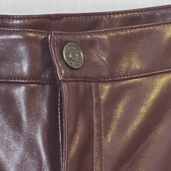 Joie Limited Edition Faux Burgundy Sz 18 Pants Straight Leg Pockets - Picture 2 of 13